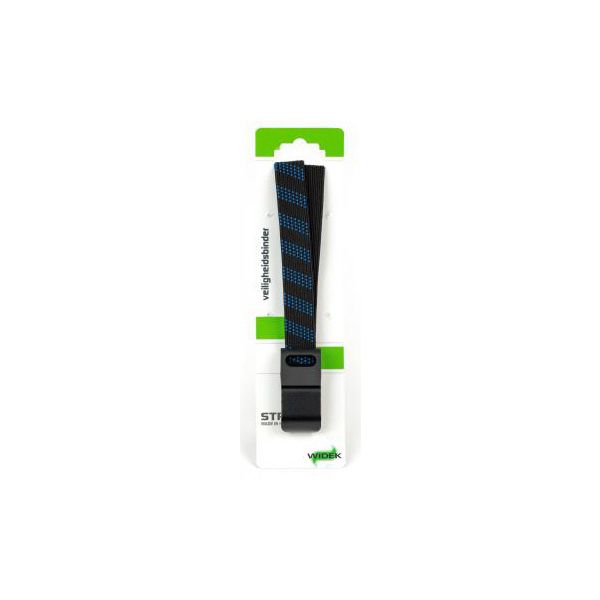 Binder di sicurezza SUV WideK 24 mm con gancio nero in acciaio azzurro nero