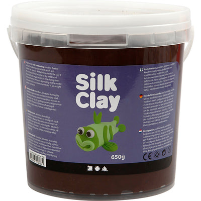 Silk Clay ®, marrone, 650 gr 1 secchiello