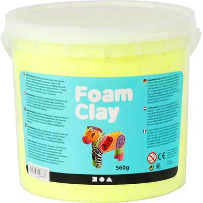 Foam clay ®, giallo neon, 560 gr 1 secchiello