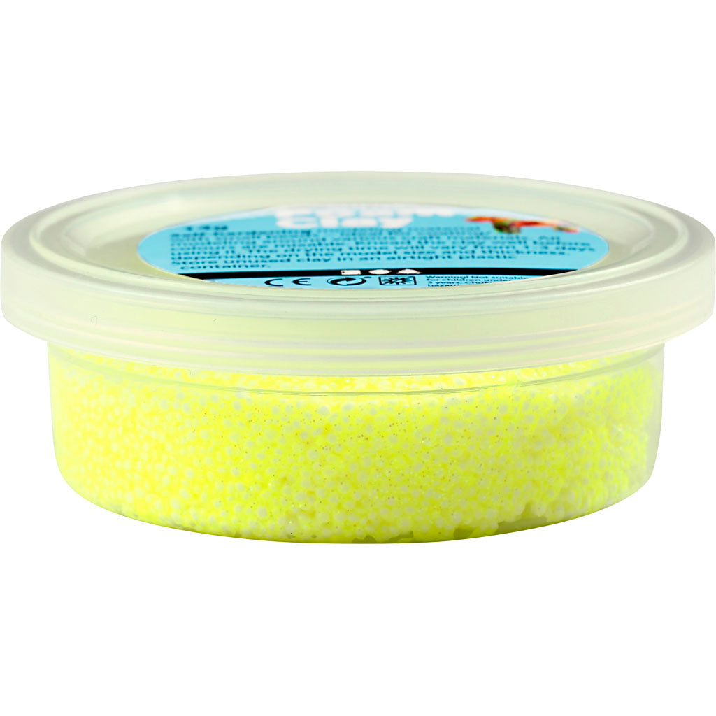 Foam clay ®, glitter, giallo, 35 gr 1 scatola