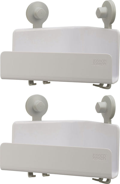 Joseph joseph easystore estante de ducha de esquina de 2 piezas con fuertes ventosas
