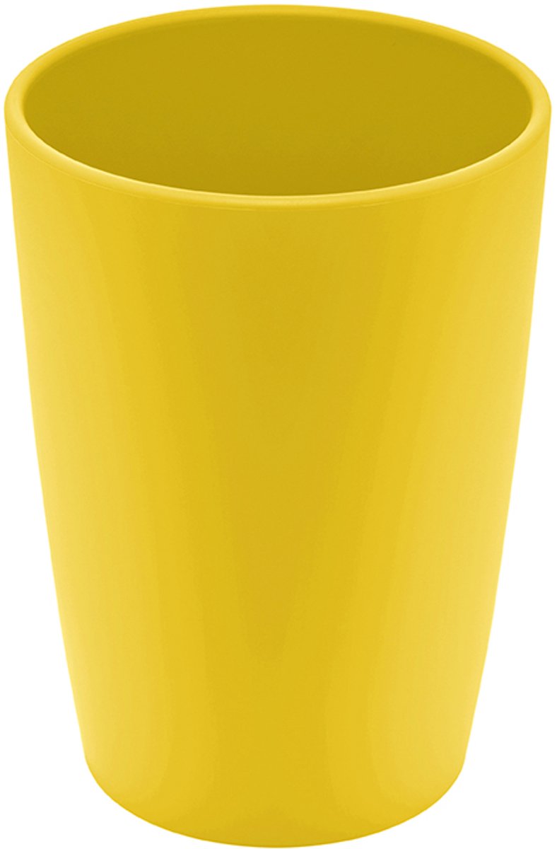 Zuperzozial - nature collection, beker 340ml, nature bioplastic, geel