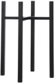 Supporto per piante ascot xl con decorazioni in mica - 37,5x37,5x71 cm - nero