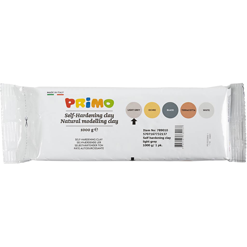 Creativ Company Self -Hardening Sculpture Klei Light Grey, 1000gr