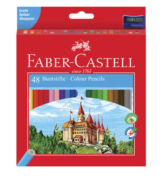 Faber Castell Faber Castell FC-120148 Lápiz de color Faber-Castell Castle Cardboard Hexagonal Cardboard con 48 piezas