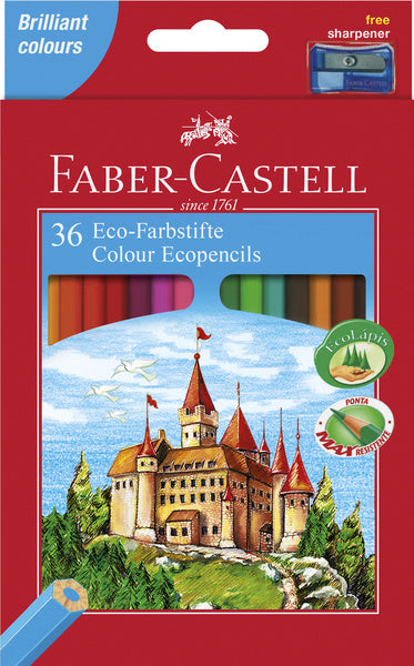 Faber Castell Faber Castell FC-120136 Pencil colorato FABER-Castell Castle Casto di cartone esagonale con 36 pezzi