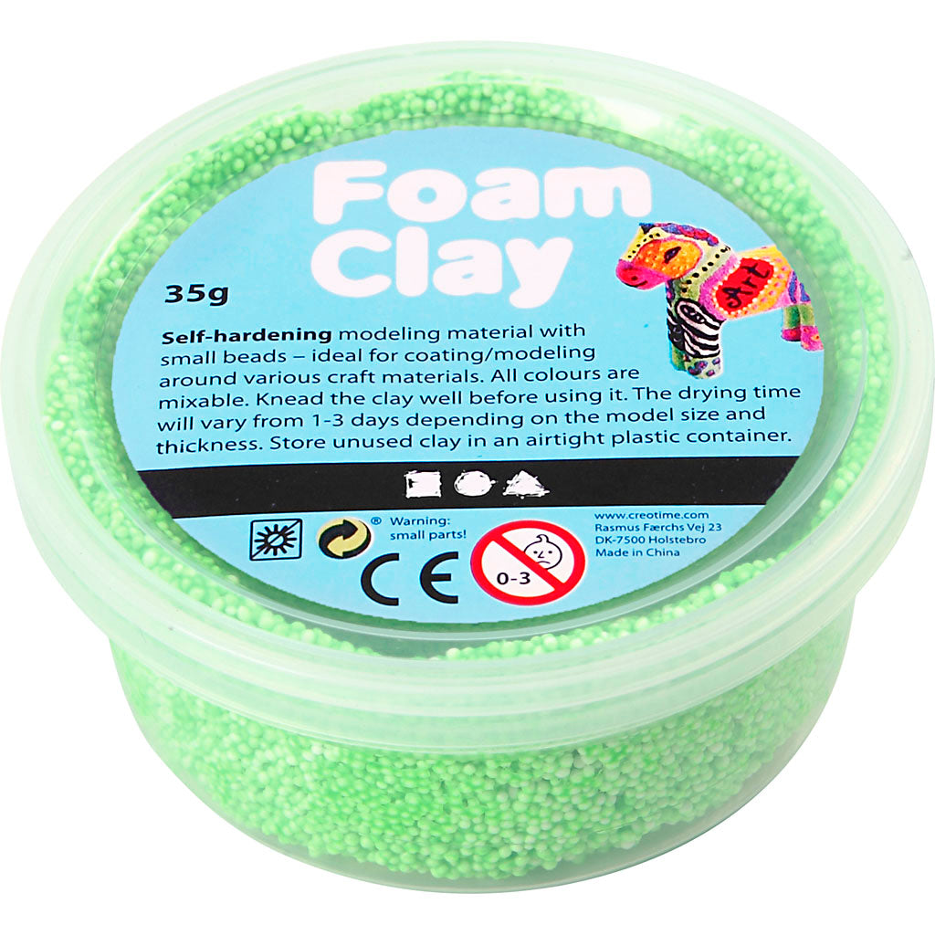 Arcilla de espuma - Neon Green, 35gr.