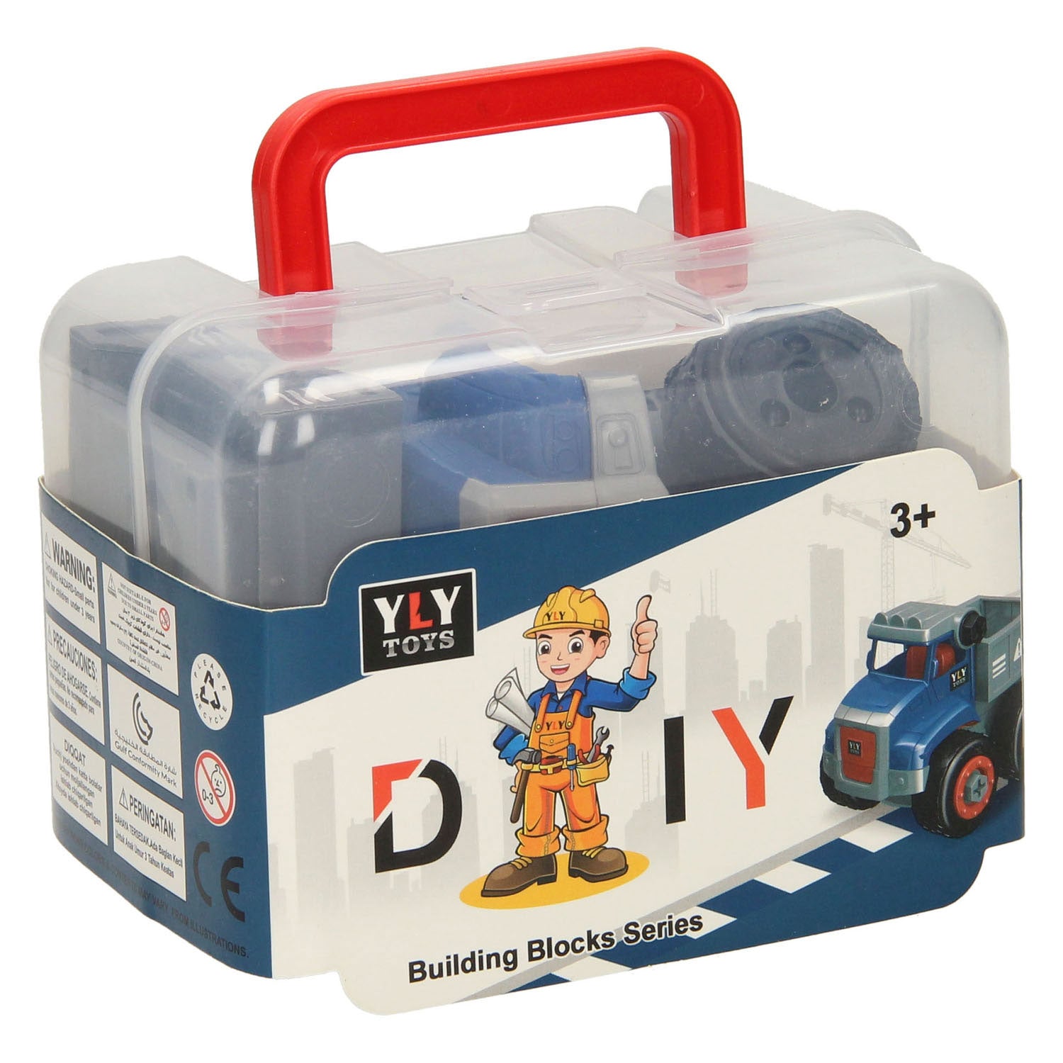 Veicolo da cantiere in box portaoggetti