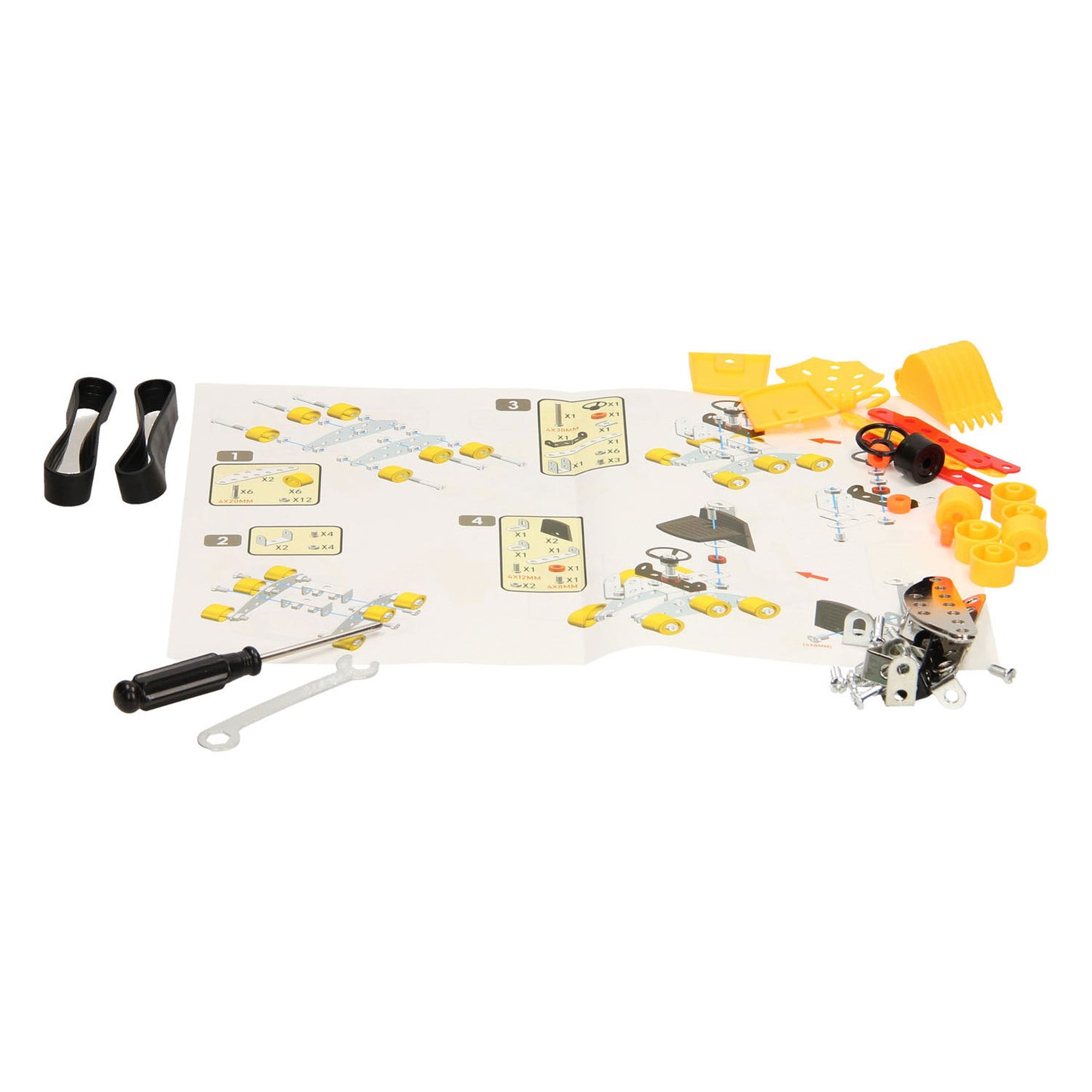 Juego de construcción de orugas para miniexcavadoras, 93 piezas.