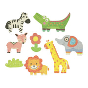 Lobbes speelgoed bv mijn eerste 6 puzzels in blik - wilde dieren - afbeelding 2