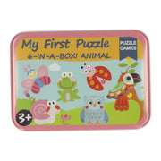Mijn eerste 6 puzzzels in blik - dieren - afbeelding 1
