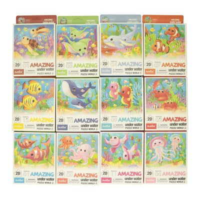 Mini puzzle Underwater World, 20 °.