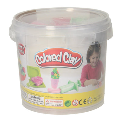 Set di argilla in scatola per gelato - 24 colori di argilla
