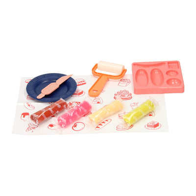 Set di argilla per panini alimentari sani - 4 colori di argilla