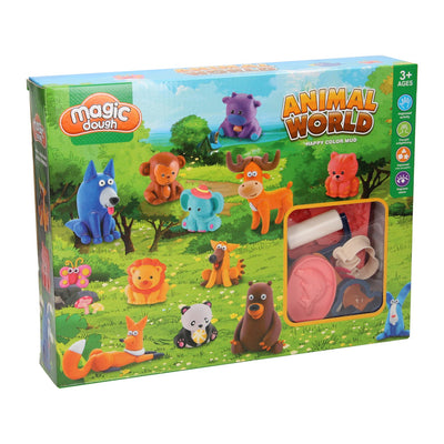 Set di argilla del mondo degli animali - 6 vasi di terracotta