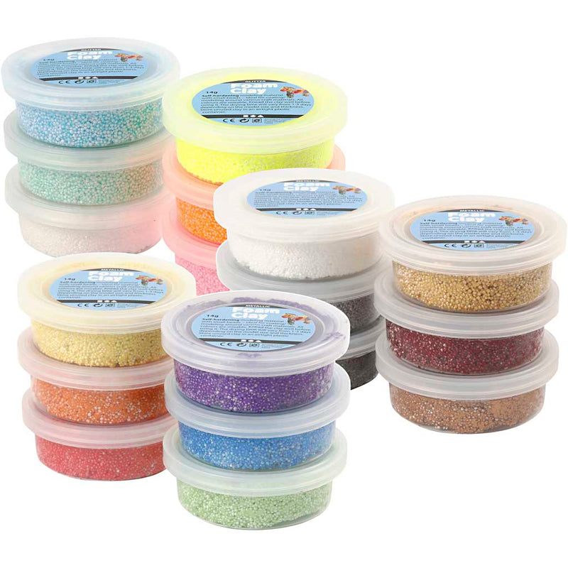 Foam clay ®, vari colori, 3x30 box 1 box