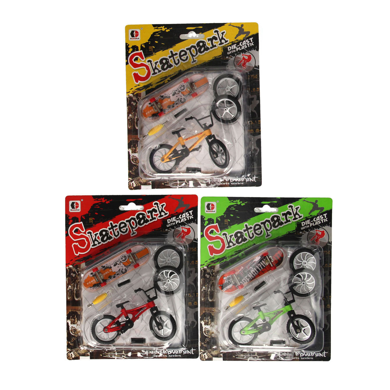 vinger stuntfiets met accessoires