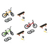 Bicicleta de acrobacias con accesorios