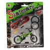 vinger stuntfiets met accessoires