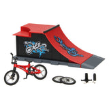 Vinger stuntfiets set met schans - afbeelding 1