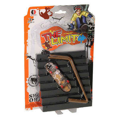 Skateboard con dita con trappola acrobatica