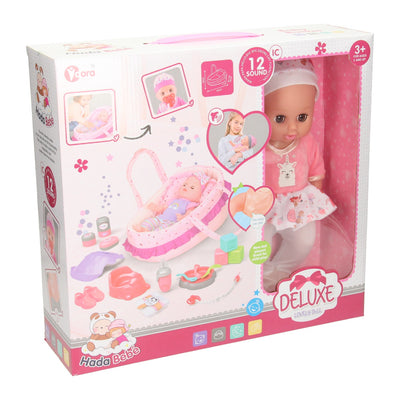 Juego de cama de lujo para muñecas.
