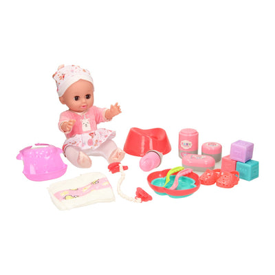 Juego de cama de lujo para muñecas.