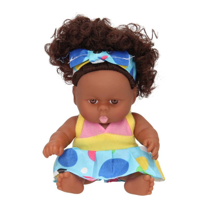 rizos de muñecas con vestido, 22 cm