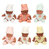 Lobbes babypopje met wafelpakje en muts