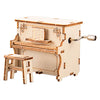 Lobbes houten bouwpakket wind up piano