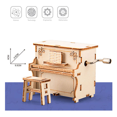 Kit di costruzione in legno per pianoforte a carica