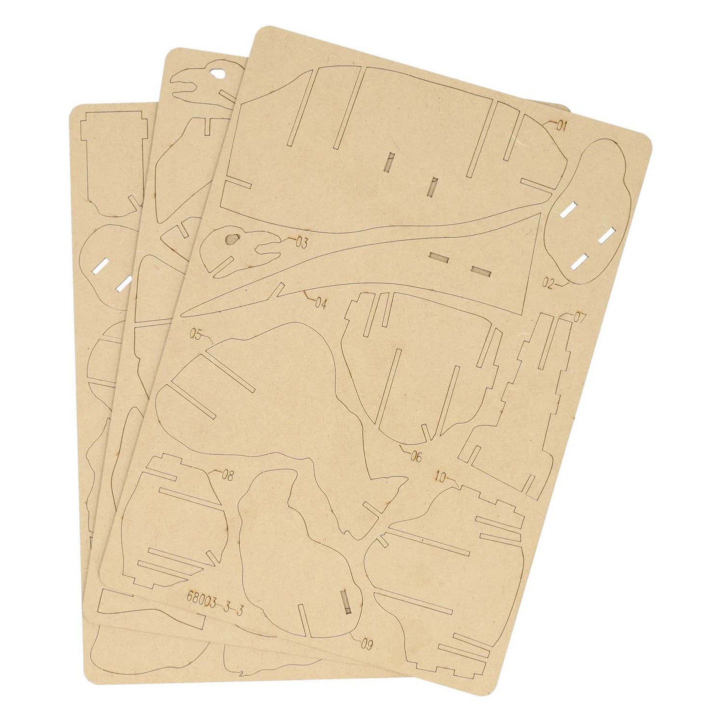 Kit di costruzione di dinosauro stegosauro 3D in legno