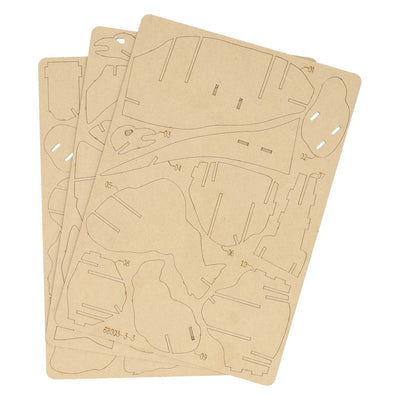 Kit di costruzione di dinosauro stegosauro 3D in legno