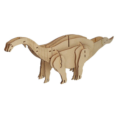 Kit de construcción de madera dino 3D diplodocus