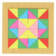 Triángulos de tangram de madera