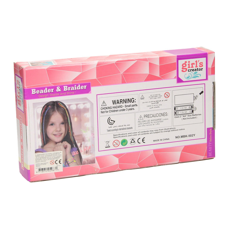 Capelli avvolgono le trecce con perline