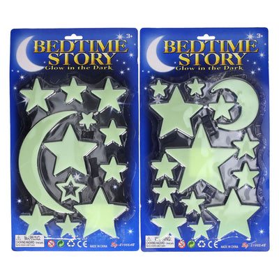 Glow in the Dark Set Moon and Stars
