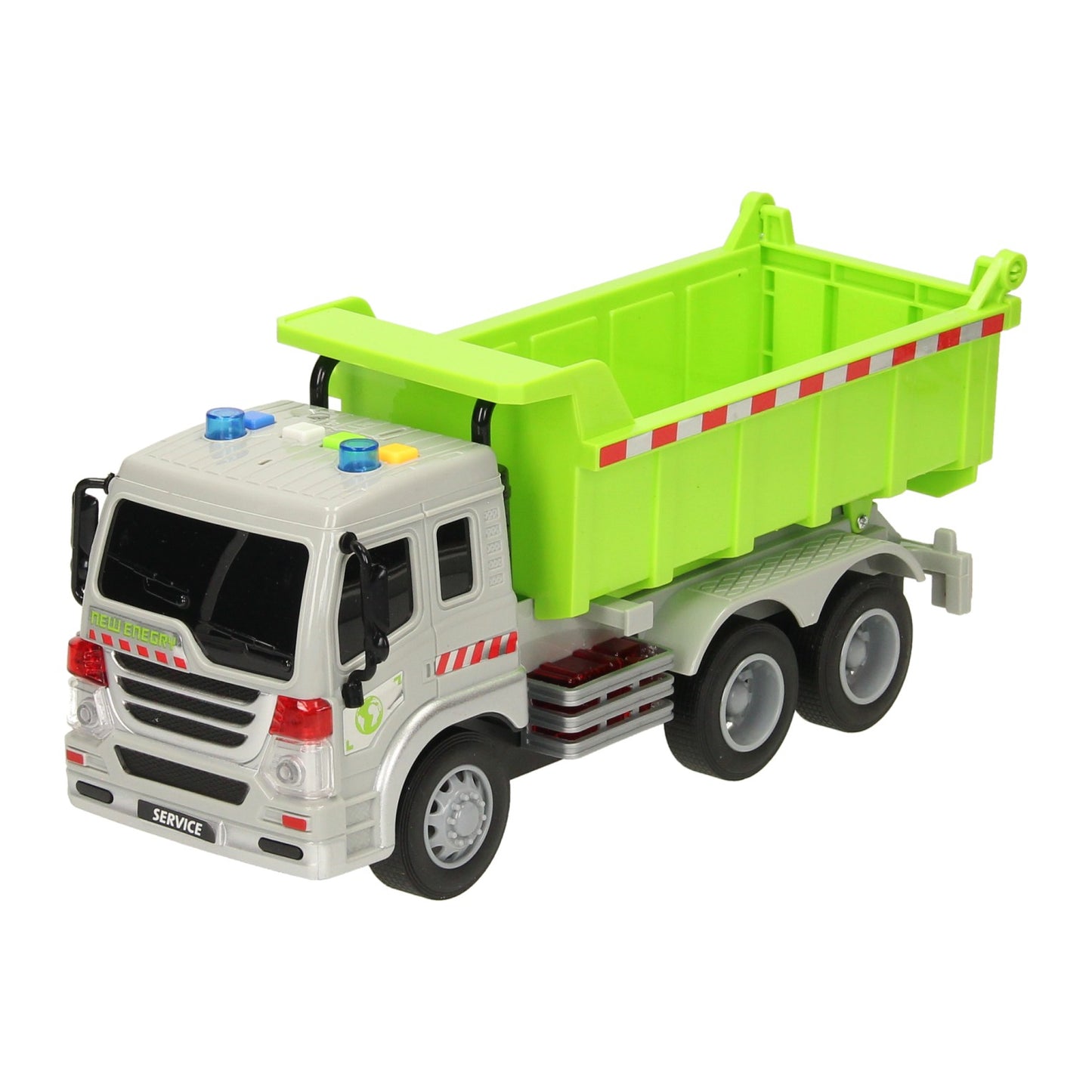 Camion con camion ribaltabile con luce e suono