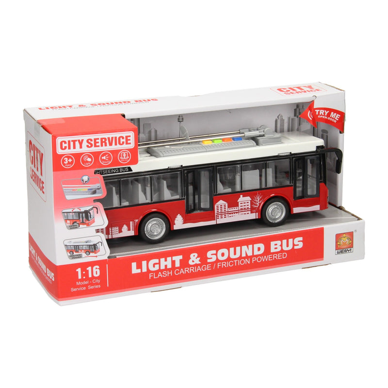 Stadsbus met licht en geluid 1:16