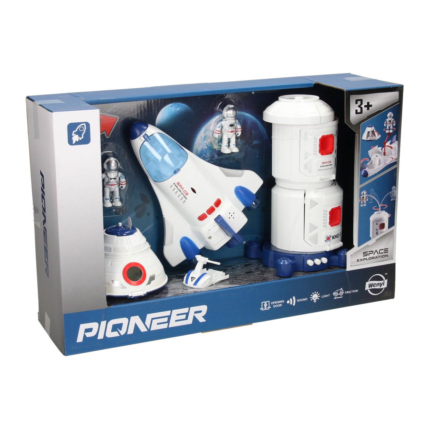Set espacial completo, 3 astronautas.