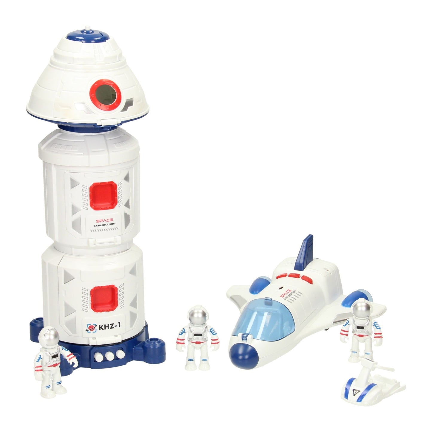Set espacial completo, 3 astronautas.