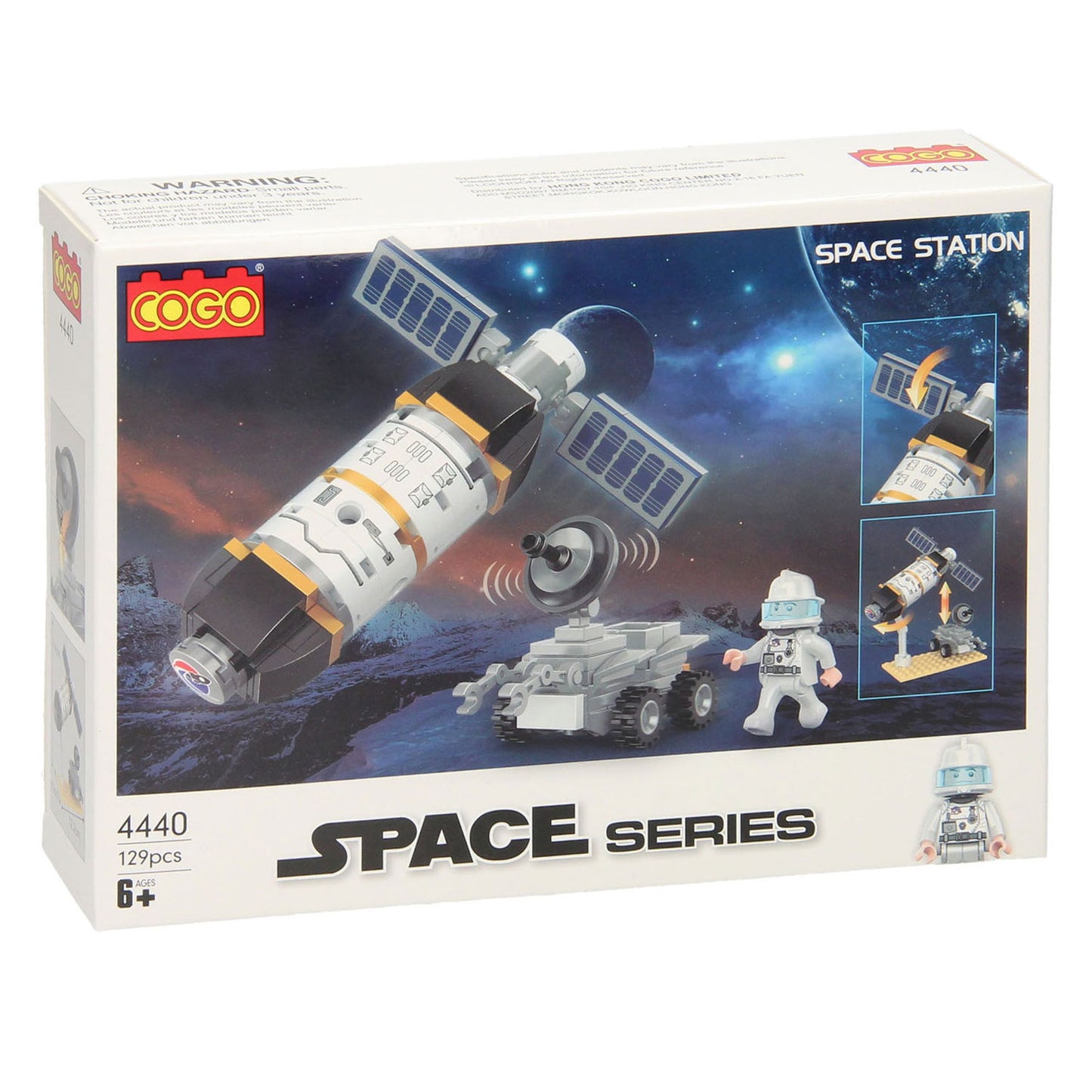 Set de construcción de misión lunar, 113 piezas
