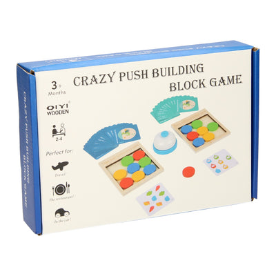 Duello puzzle scorrevole in legno con gioco di campane