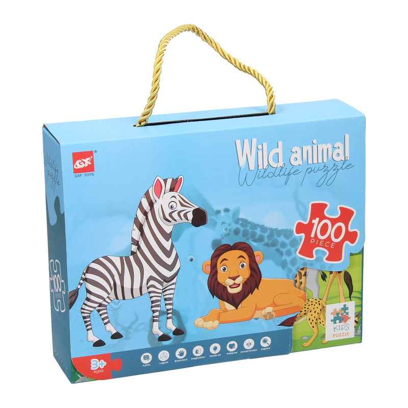 PUZLERO DI MIGSAW DI ANIMALI selvatici selvatici, centesimo.