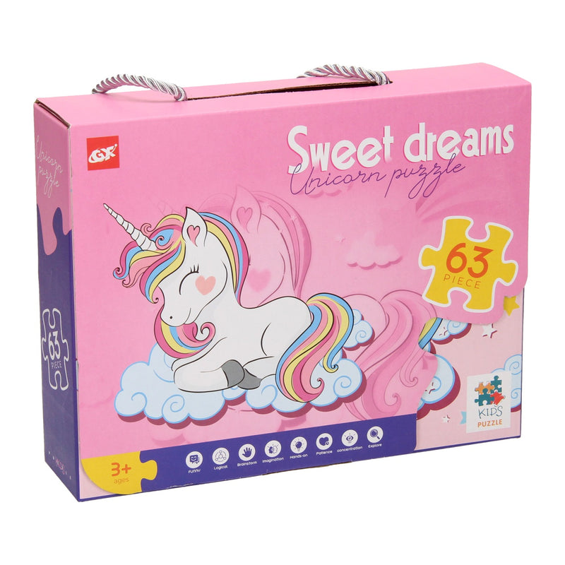 Lobbes speelgoed bv legpuzzel sweet dreams unicorn, 63st.
