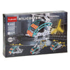 Kit de construcción de metal para helicóptero, 106 piezas.