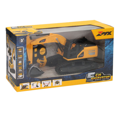 Escavatore RC controllato con cingoli 1:24