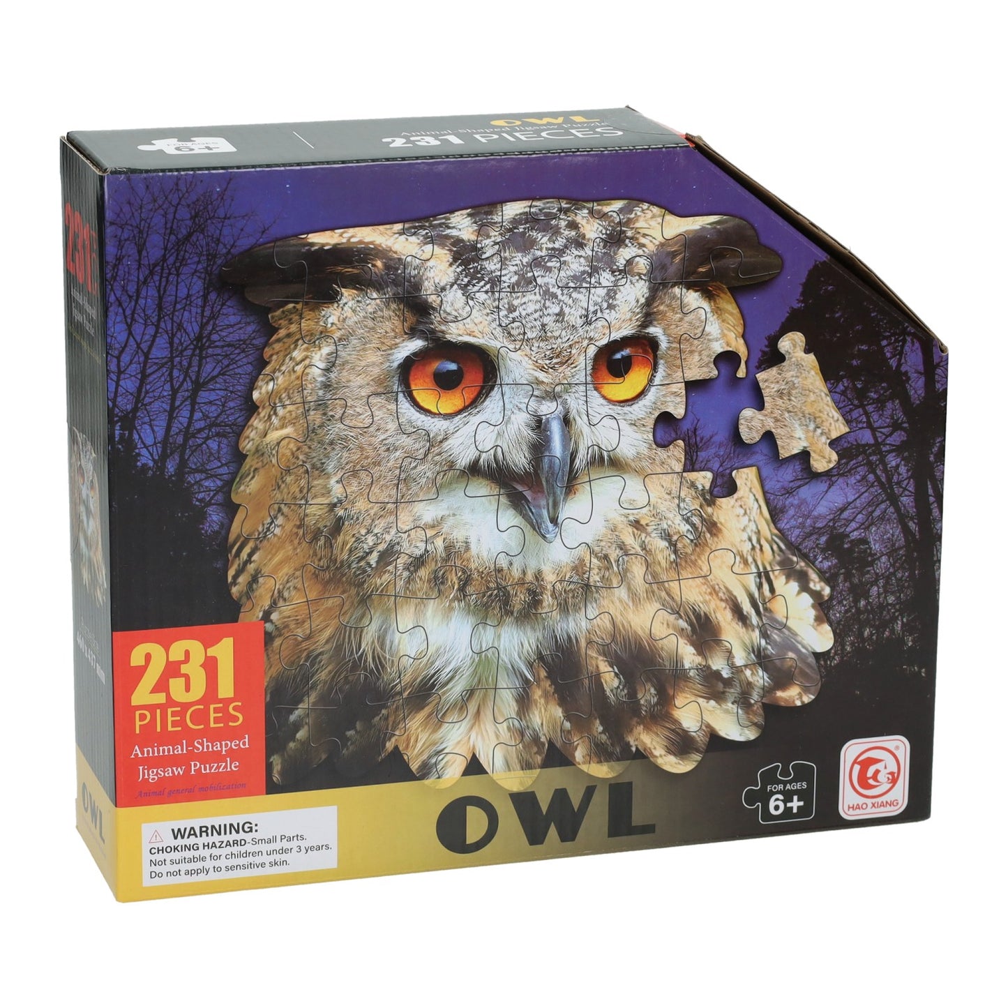 Búho rompecabezas - 231 piezas.