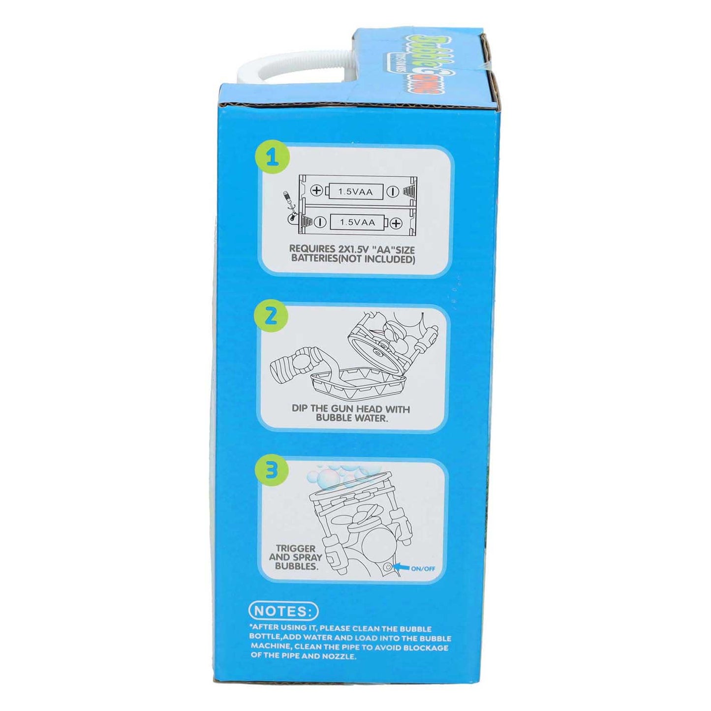 Pistola per soffiare bolle con soffiatore