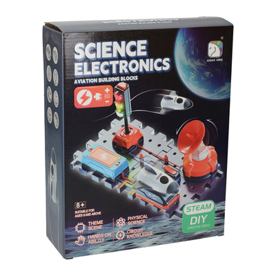 Science electronics electrical aviation construction set with traffic light